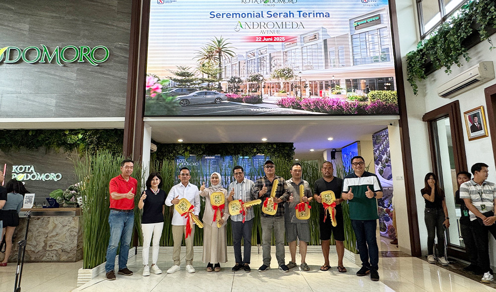 Kota Podomoro Tenjo Serahkan Ruko Andromeda Avenue Tepat Waktu, Siap Jadi Magnet Usaha Baru di Kawasan 1