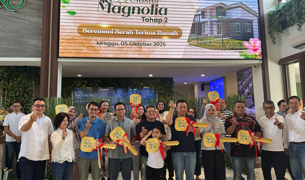 Lebih Cepat dari Jadwal, Agung Podomoro Serahterimakan Cluster Magnolia Tahap 2 di Kota Podomoro Tenjo 2