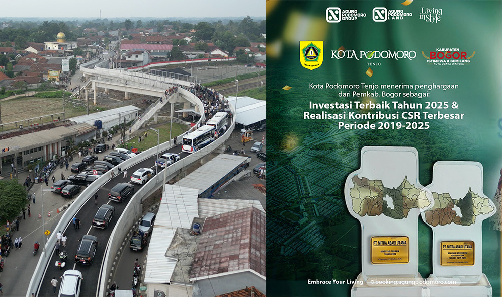 Agung Podomoro Torehkan Prestasi Lewat Kota Podomoro Tenjo, Raih Dua Penghargaan Bergengsi dari Pemkab Bogor 2